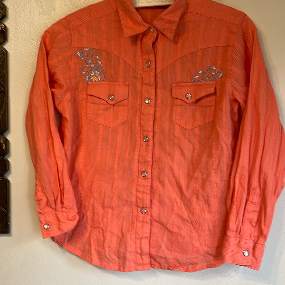 Wrangler Kids Coral Western Shirt